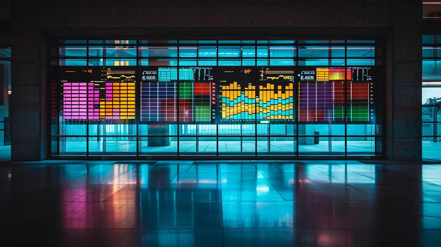 a sleek, modern ecommerce workspace showcases a computer screen filled with vibrant user metrics and a/b testing graphs, illuminated by soft, natural light filtering through large windows, symbolising continuous improvement and data-driven insights in small business marketing.