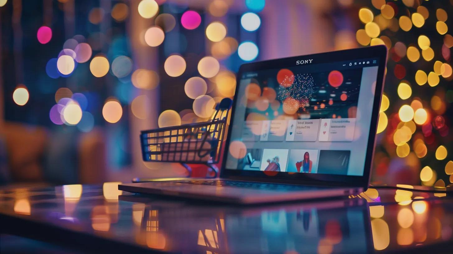 ecommerce website laptop